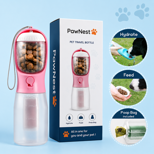 PawNest™ – Smart Travel Bottle